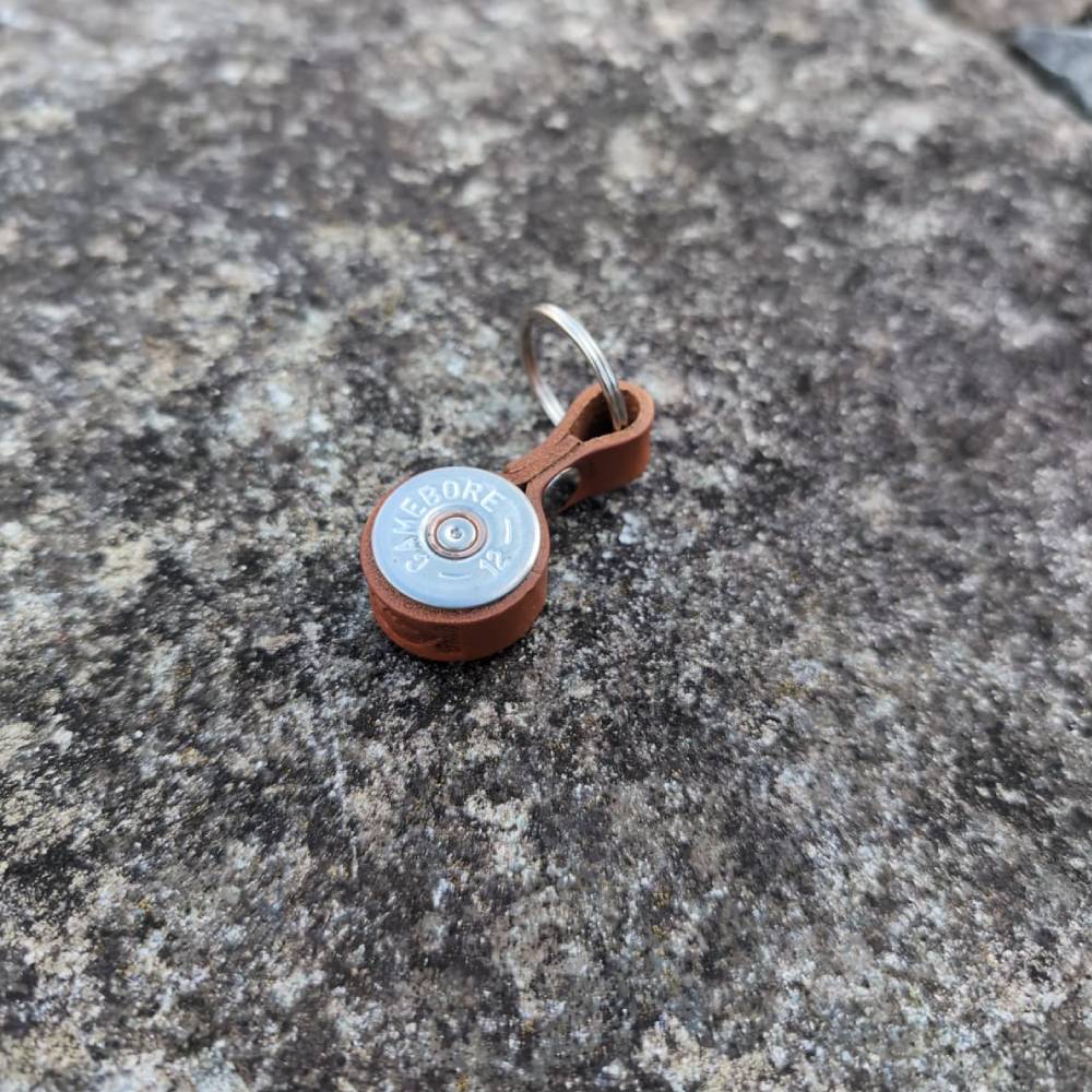 Tan Leather Handmade Keyring