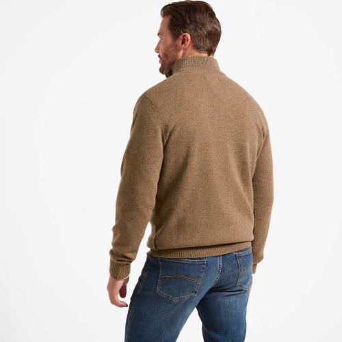 Schoffel Lambswool 1/4 Zip (Coffee)