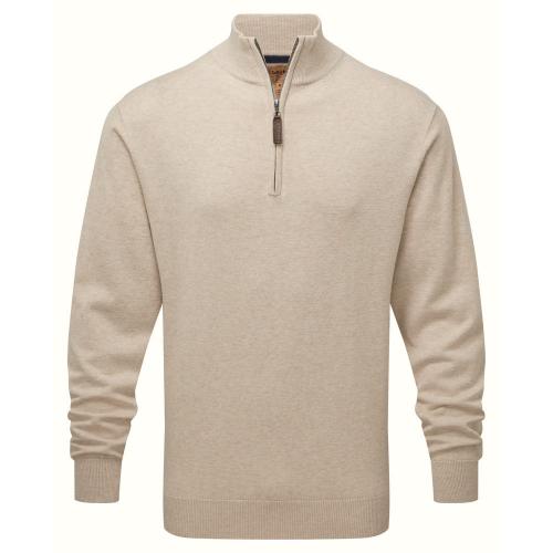 Porthmeor 1/4 Zip French (Oat)
