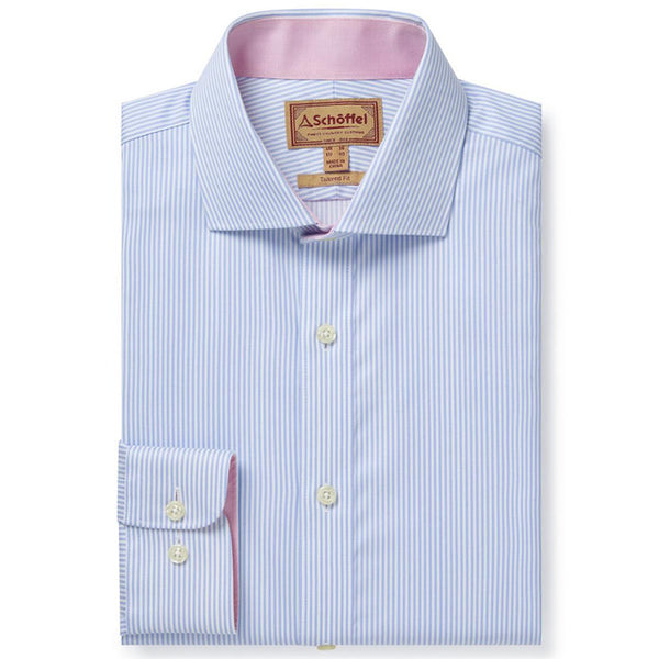 Greenwich Tailored Shirt (Light Blue Stripe)