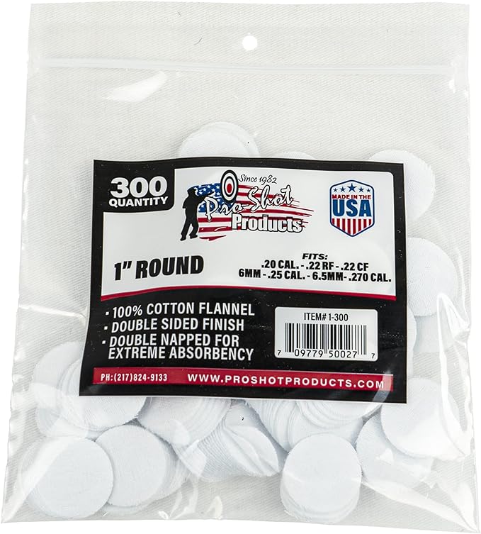 Pro Shot Cleaning Round Patches