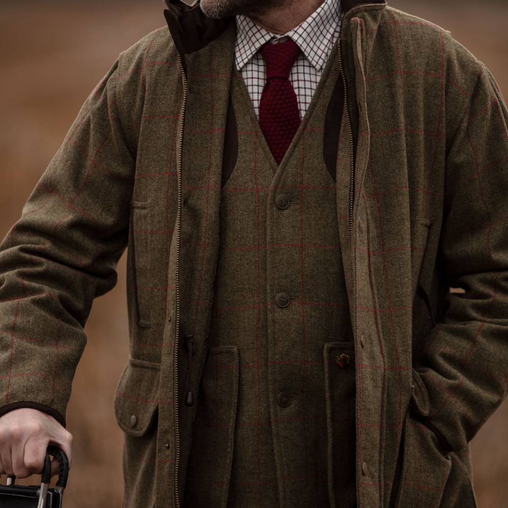 Alan Paine Combrook Tweed Field Coat (Sage)