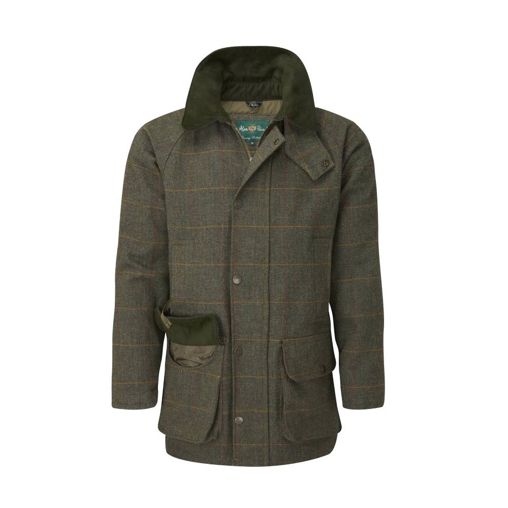 Alan Paine Rutland Tweed Waterproof Shooting Coat (Seaweed)