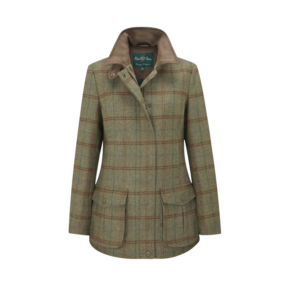Alan Paine Surrey Ladies Tweed Coat (Clover)
