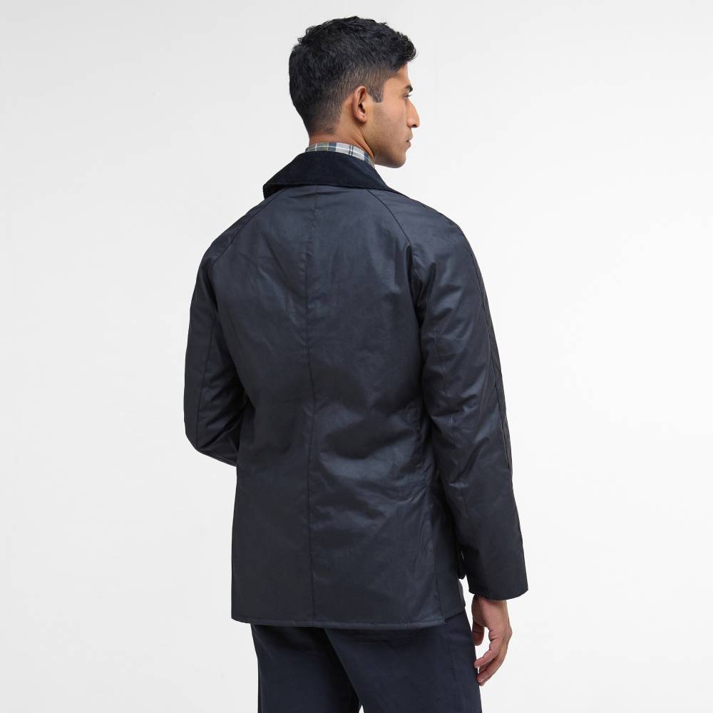 Barbour Ashby Waxed Cotton Jacket (Navy)
