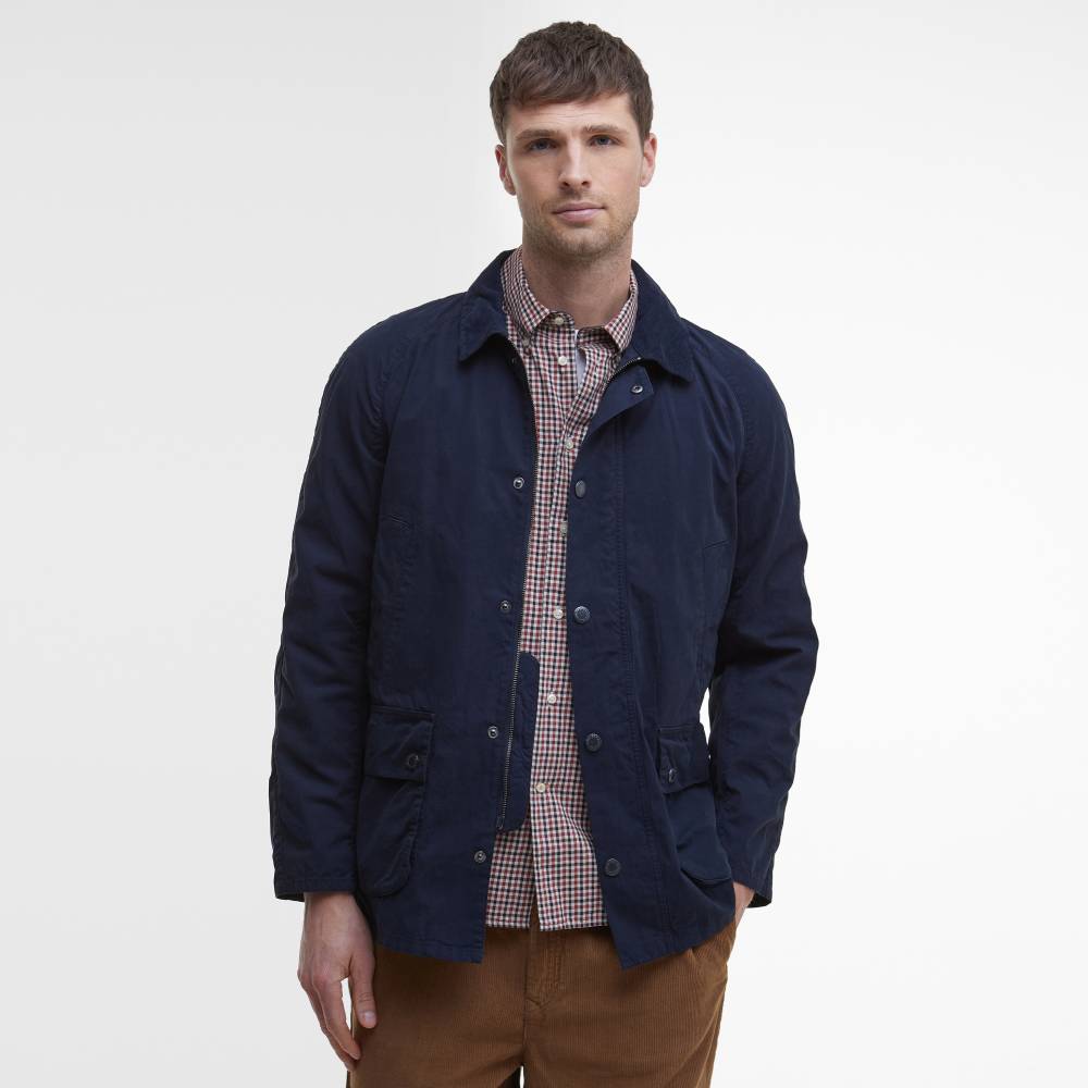 Men's Jacket in Navy with Zip Fastening