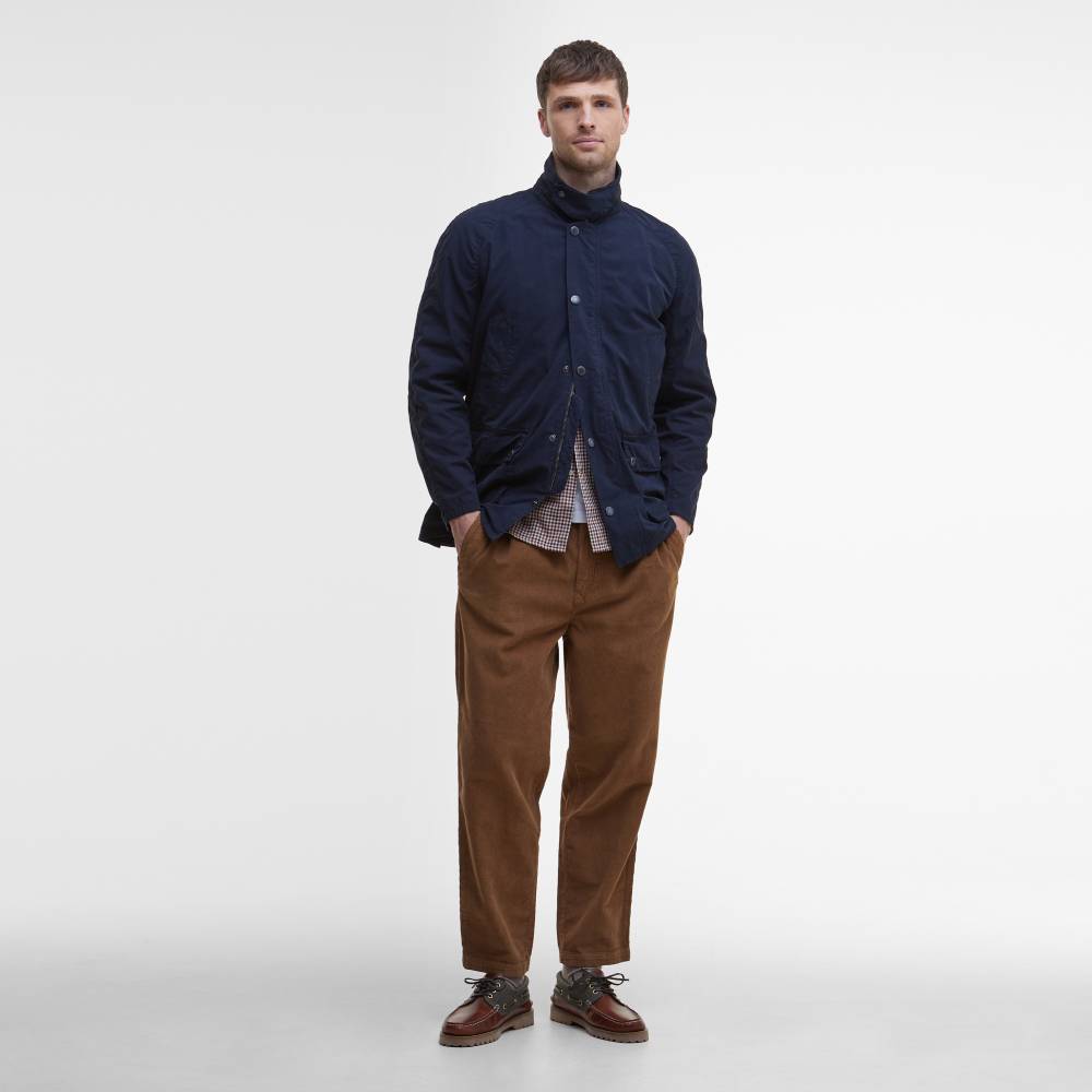 Stylish Cotton Jacket with Popper Fastening