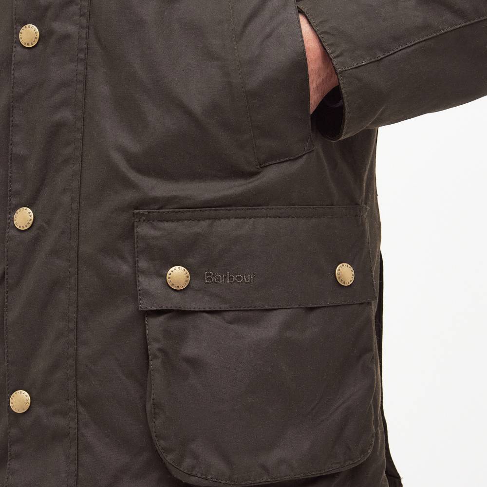 Barbour Ashby Olive Waxed Cotton Jacket