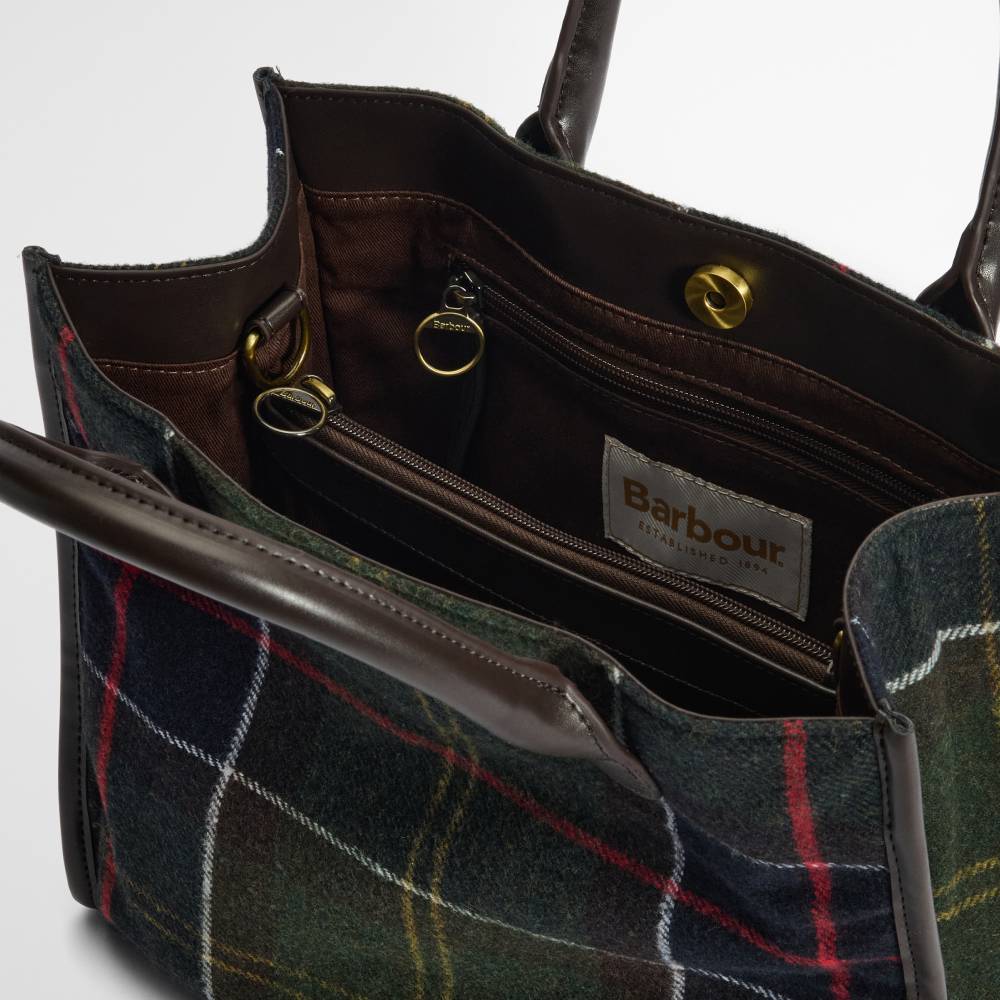 Barbour Handbag with Zip Conpartments