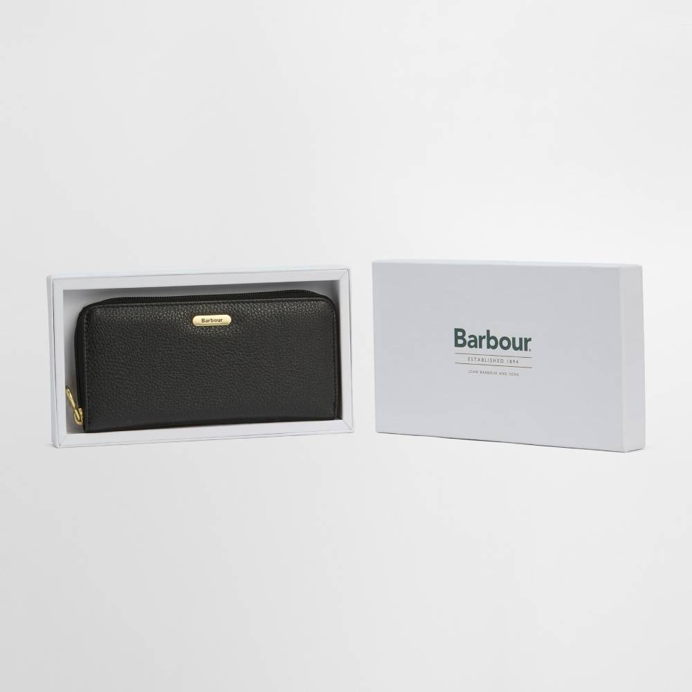 Black Leather Wallet in Gift Box