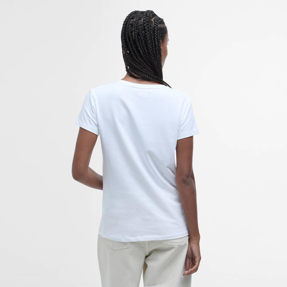Barbour Bowland T-Shirt in Whiten Cotton