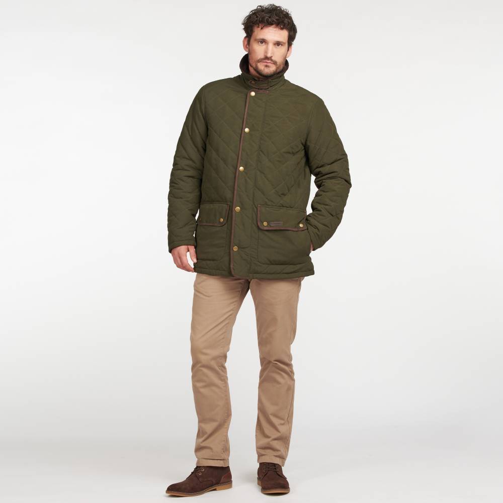 Barbour Quilted Coat with Zip Fastening