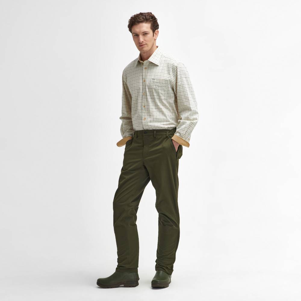 Men's Cotton Shirt with Tattersall Check