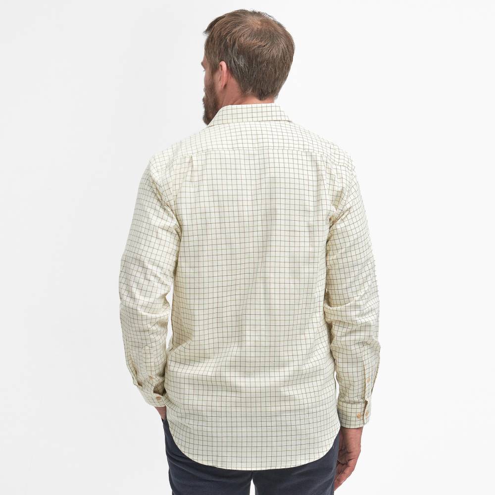 Barbour Field Tattersall Regular Men's Shirt (Green/Brown)
