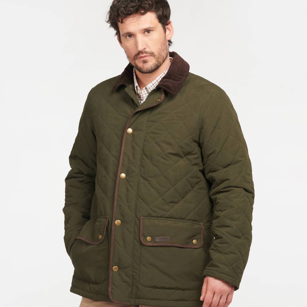 Barbour Quilted Jacket in Olive Green