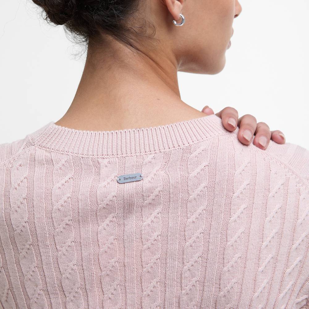 Women's Jumper with Barbour Metal Branded Bar