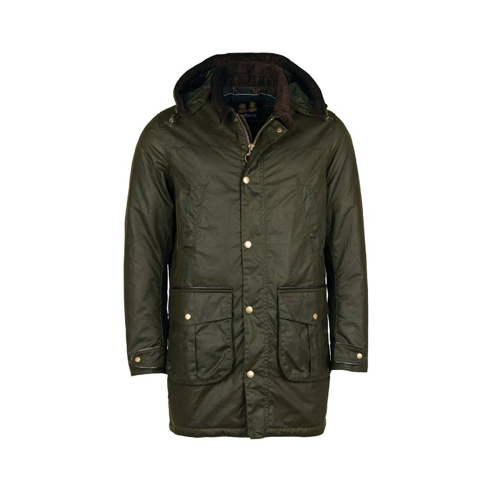 Olive Green Barbour Wax Jacket