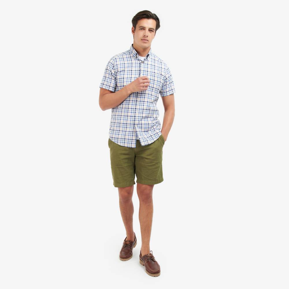 Blue Check Button Down Shirt from Barbour