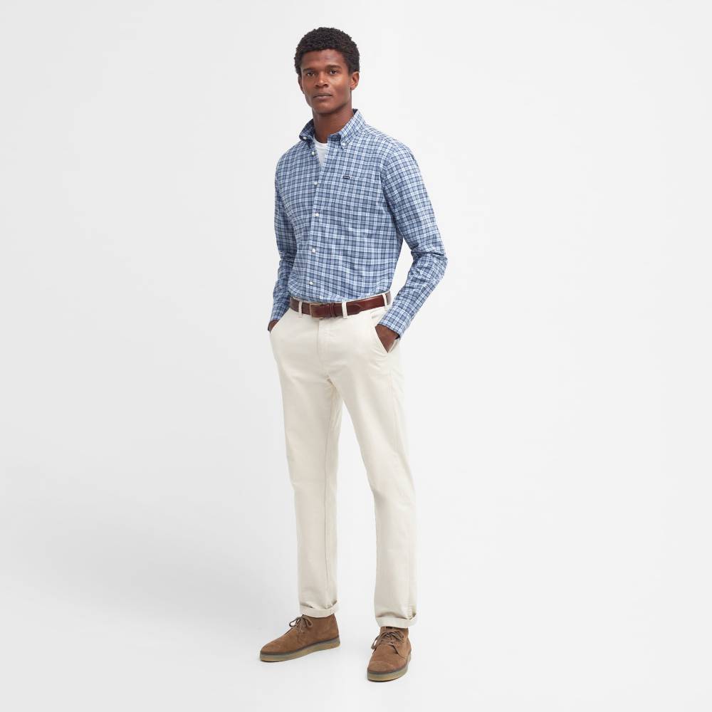 Berwick Blue Men's Check Shirt from Barbour