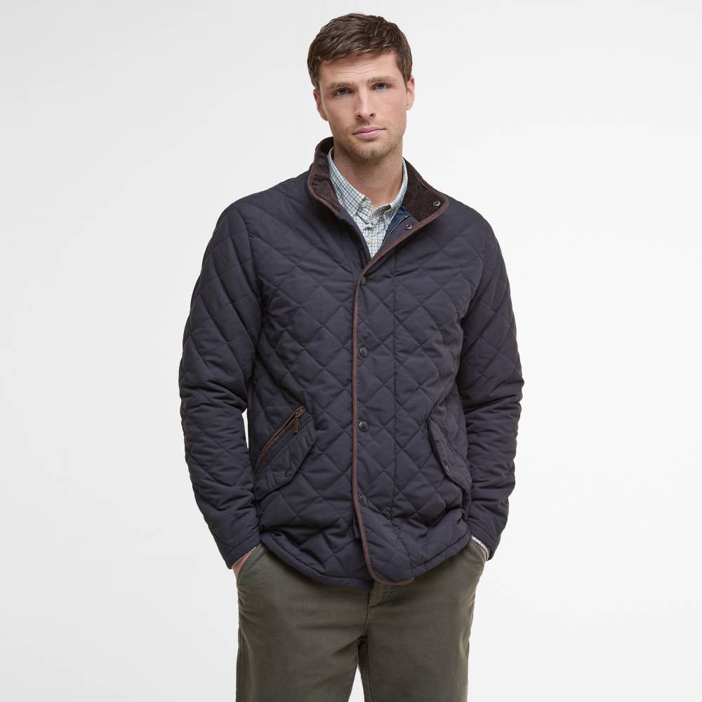 Barbour Quilted Jacket with Stud Poppers