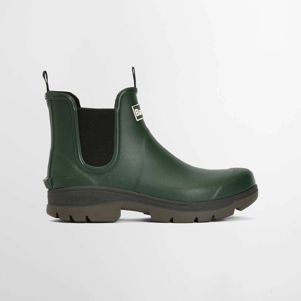 Men's Wellies in Olive Green with Dual Density Sole