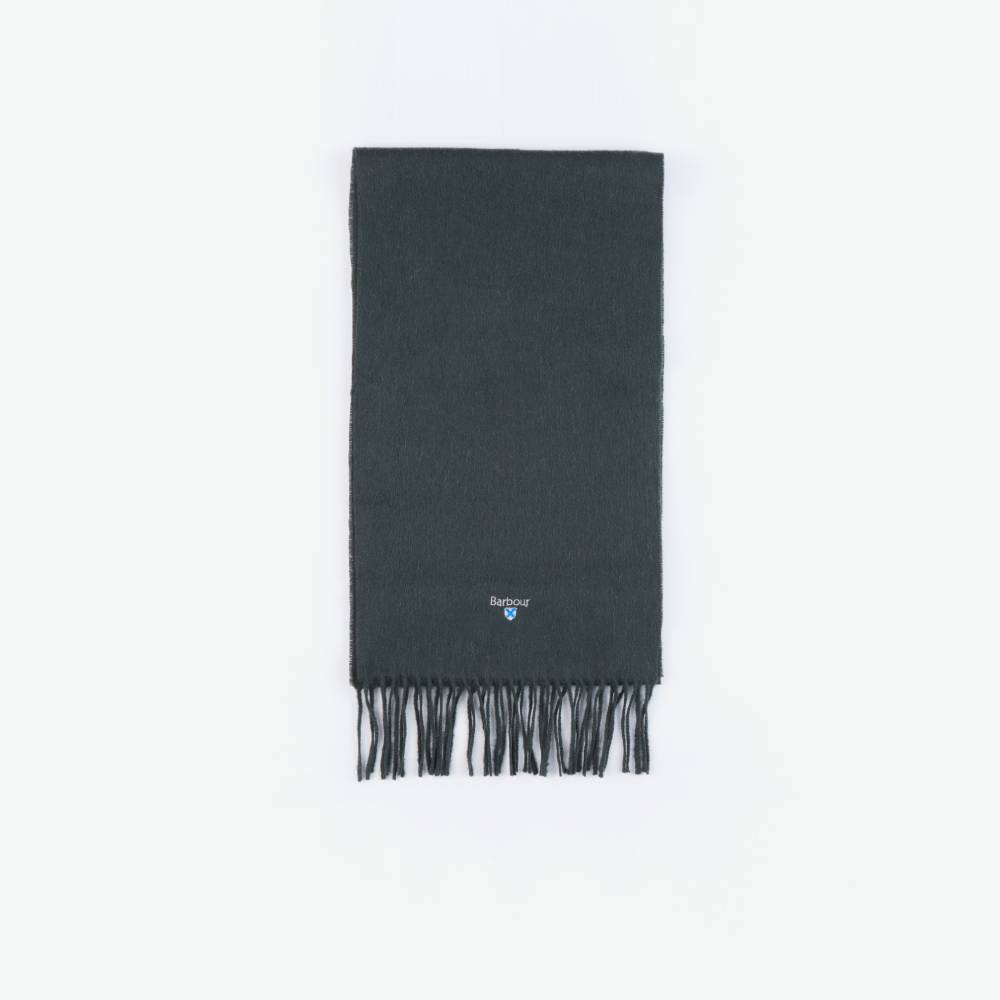 Barbour Plain Lambswool Scarf (Forest Green)