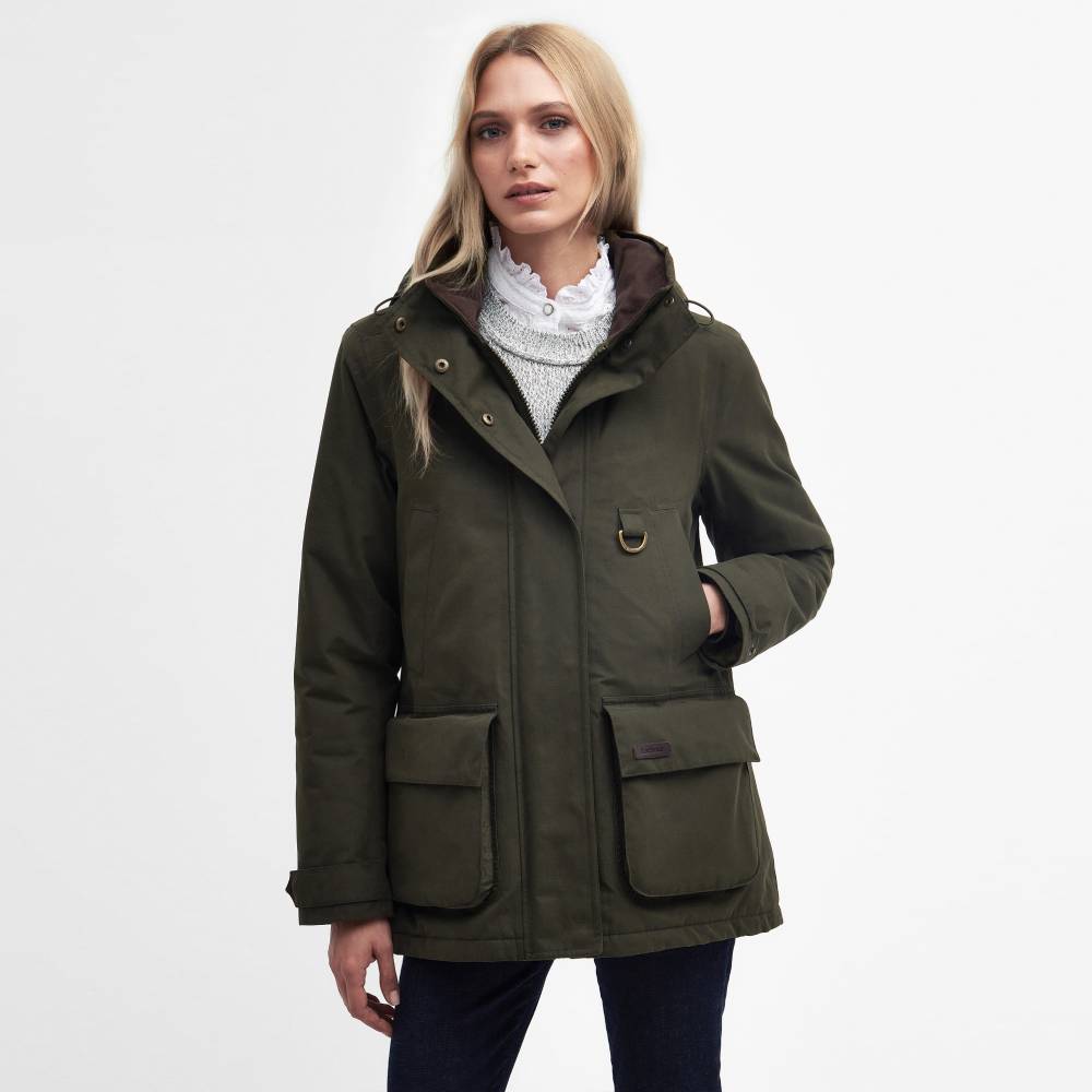 Ladies Barbour Jacket with Detachable Hood