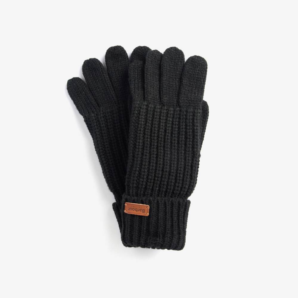 Barbour Black Gloves for Women