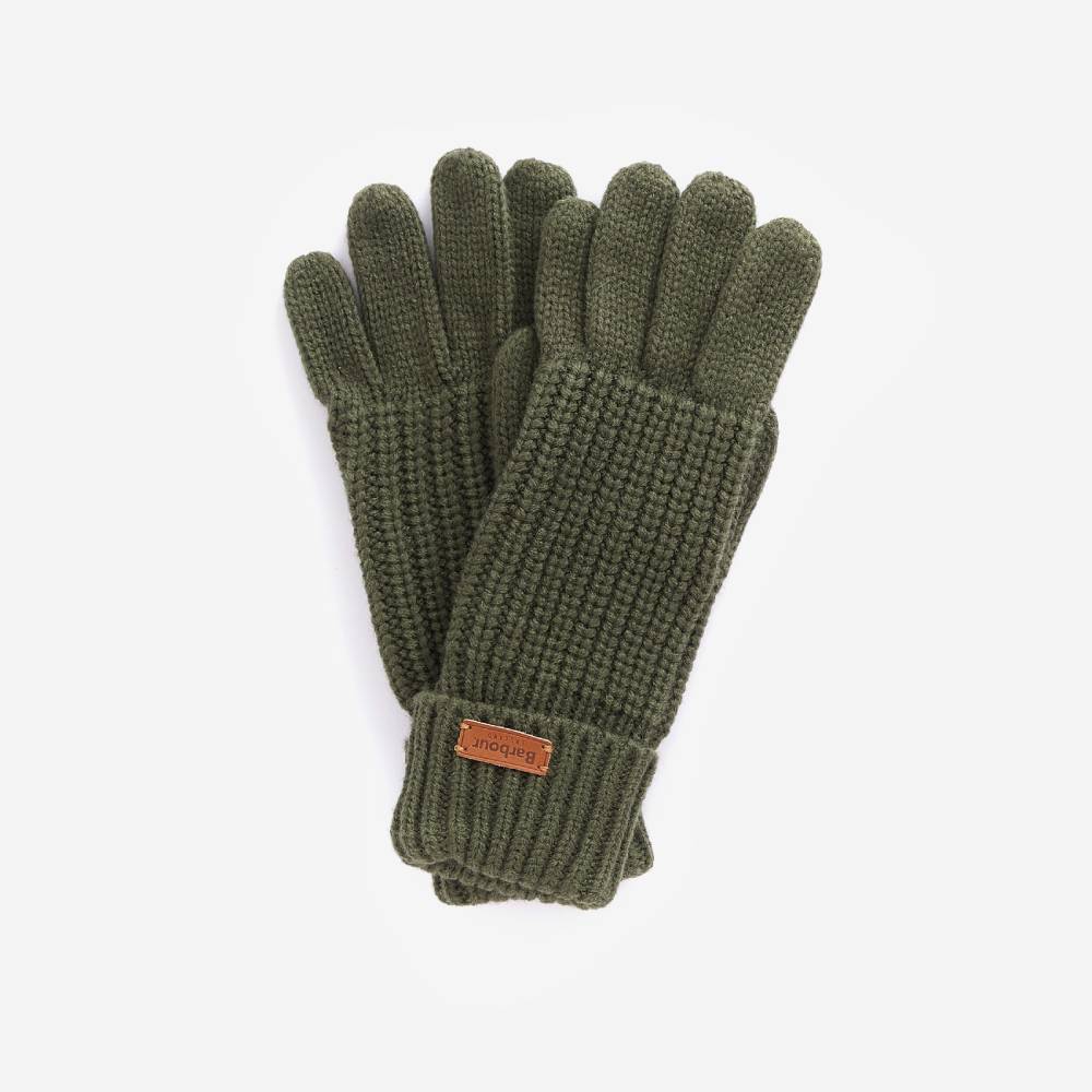 Olive Saltburn Barbour Gloves