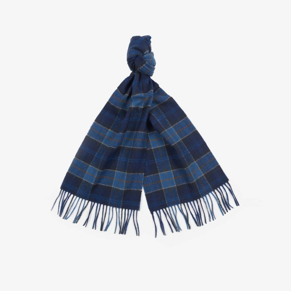 Barbour Tartan Lambswool Scarf (Midnight)