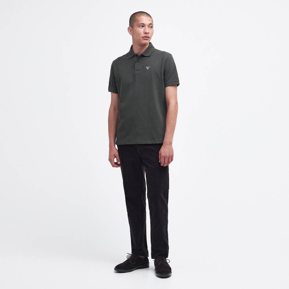 Tartan Pique Polo (Forest Green)