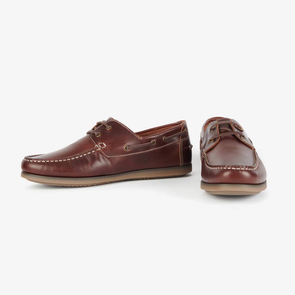 Barbour Wake Men's Boat Shoe (Mahogany)