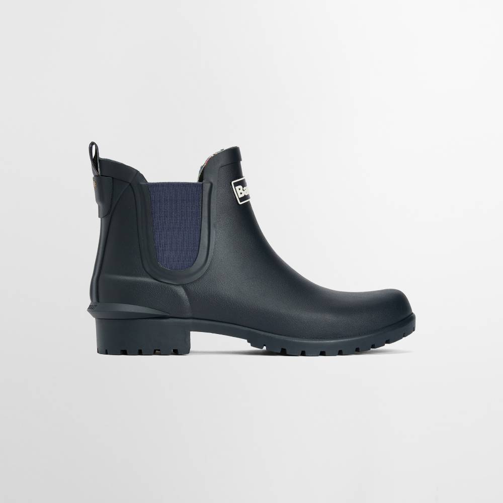 Barbour Ankle Wellies in Navy Blue