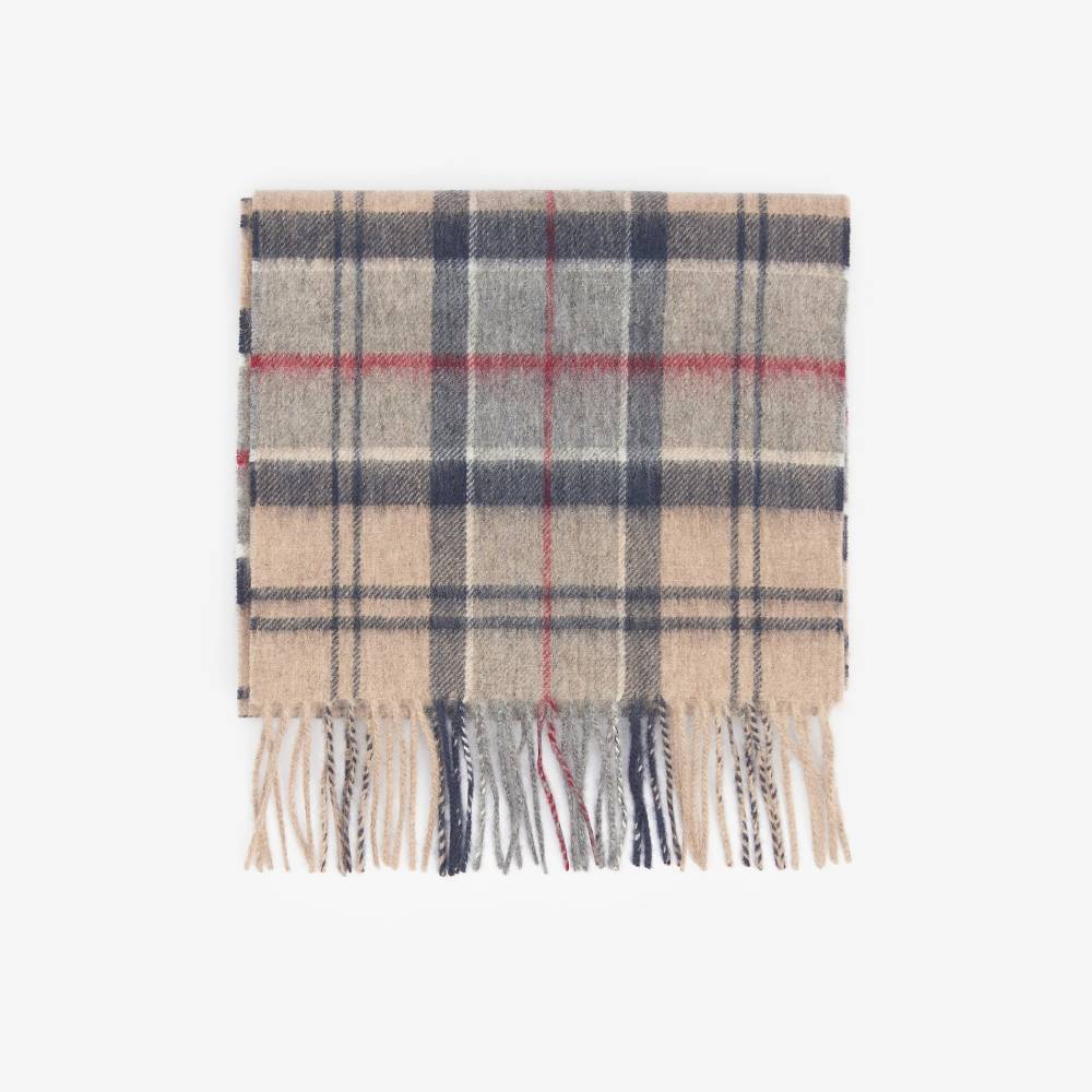 Barbour Wool Cashmere Tartan Scarf (Dress)