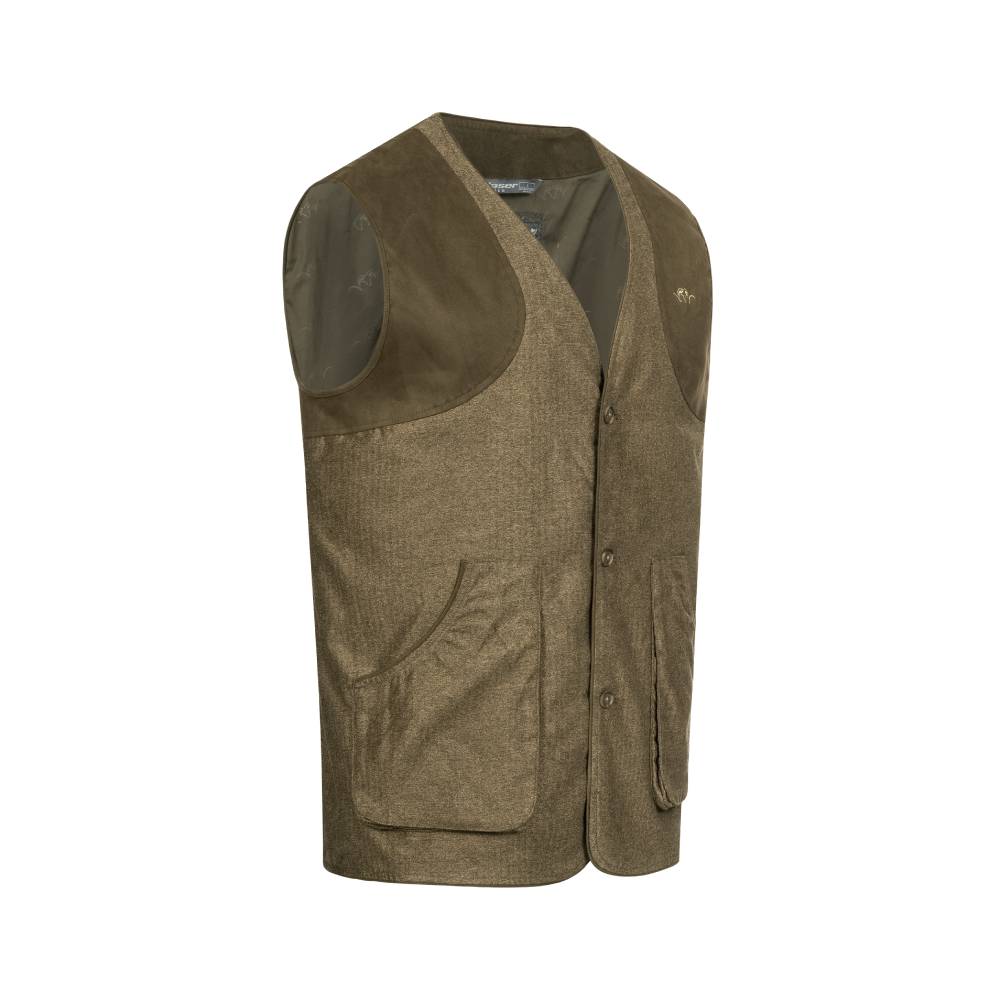 Blaser Men's Vintage Wing Vest (Dark Brown Melange)