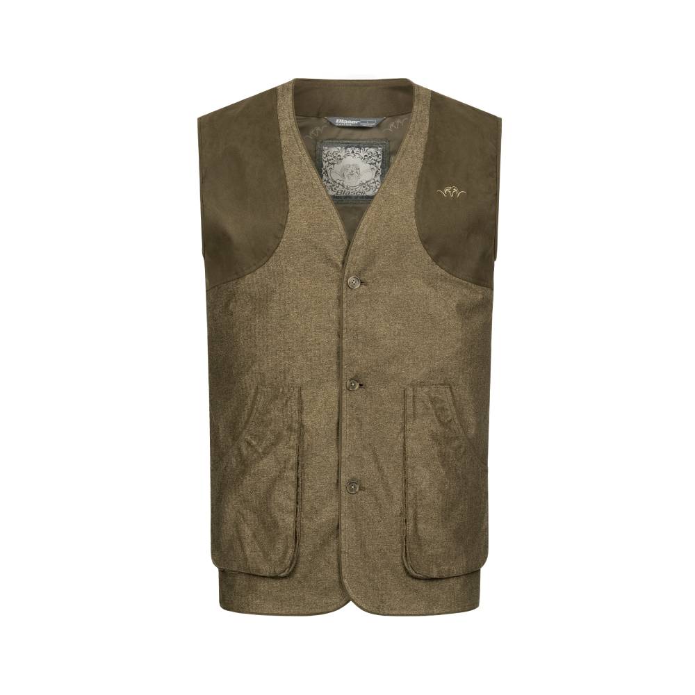 Blaser Men's Vintage Wing Vest (Dark Brown Melange)