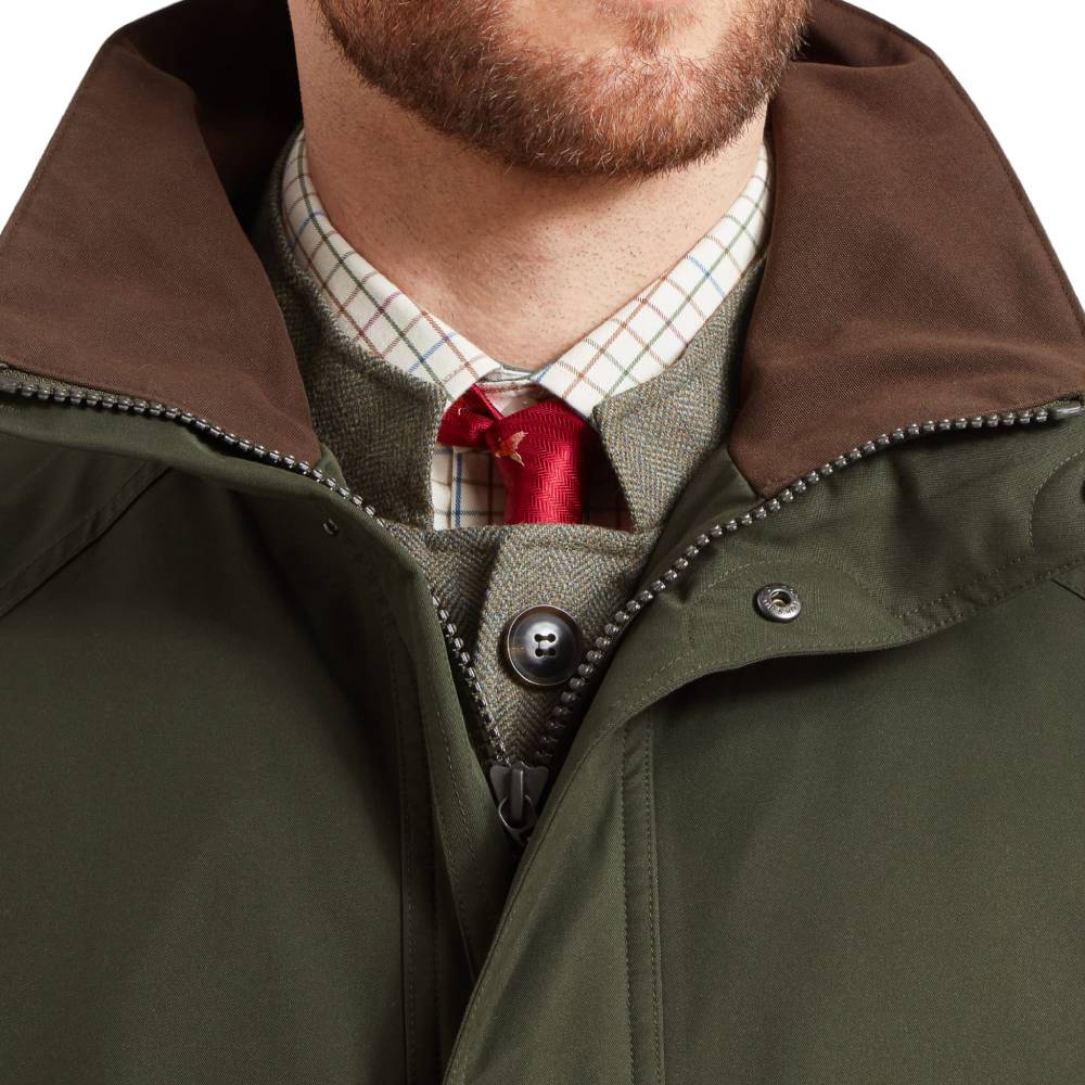 Schoffel Coat for Men with Two-Way Zip