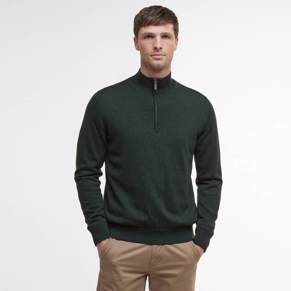Barbour Jumper in Olive Green