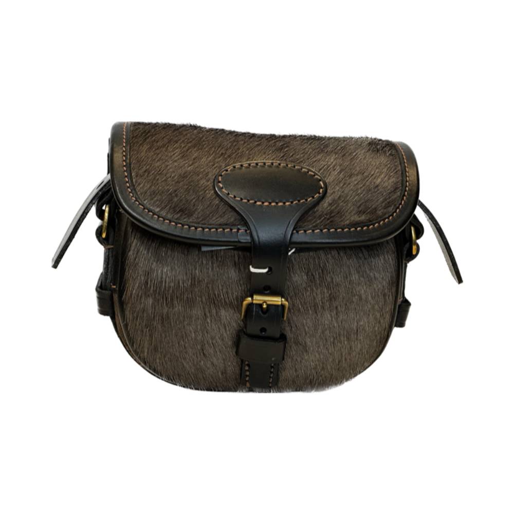 Handmade Wildebeest Cartridge Bag (Hair Skin)
