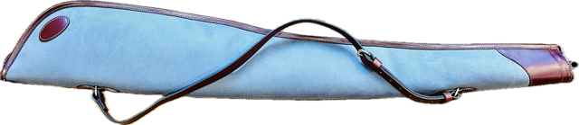 Handmade Canvas Leather Trim Gun Slip (Grey/Ox)