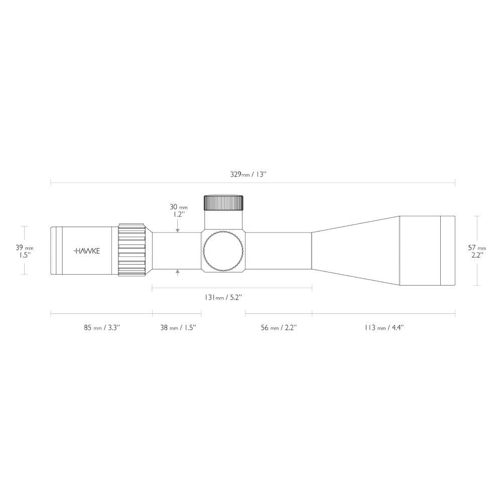 Hawke Airmax 30 SF Compact 6-24X50 (AMX IR)
