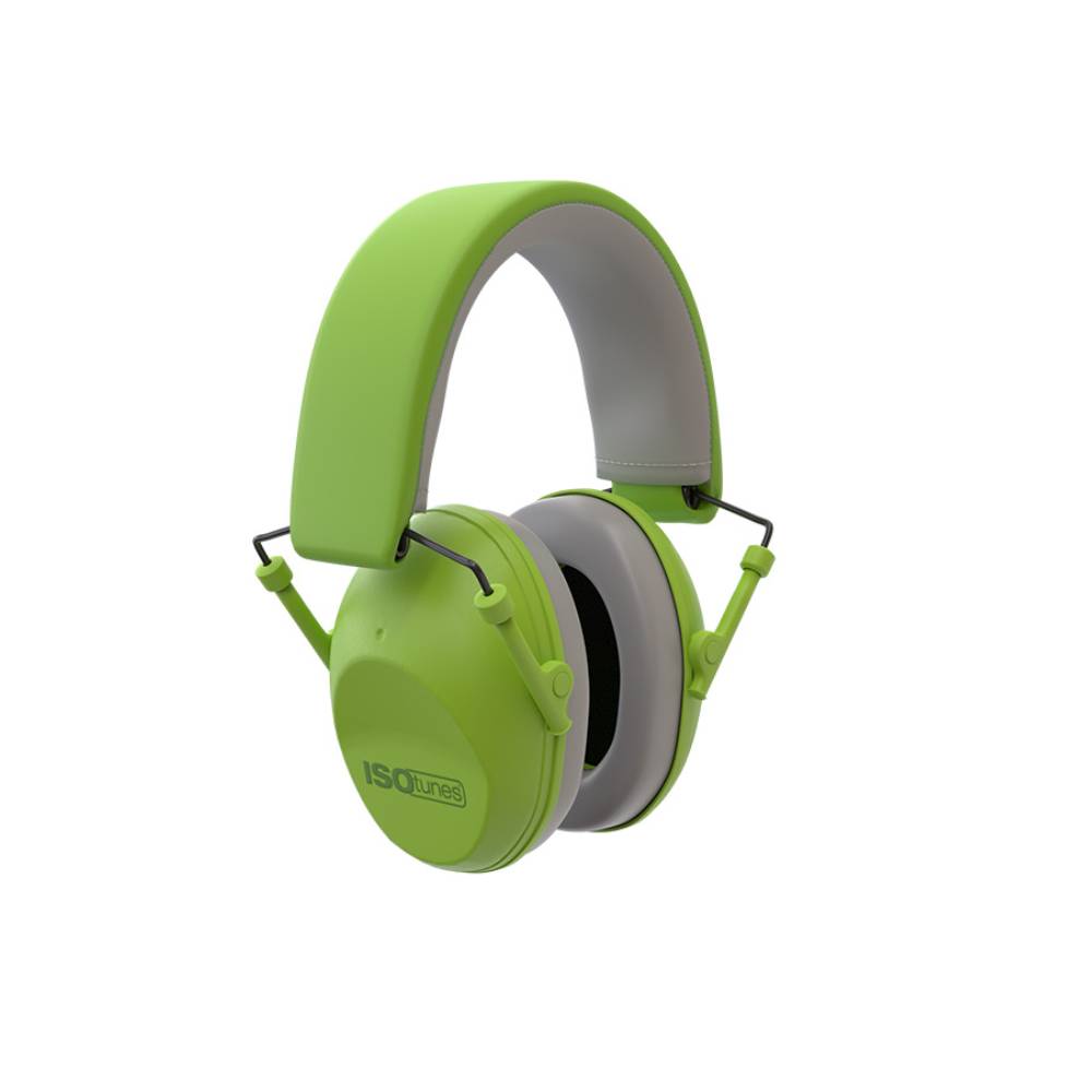Children's Hearing Protectors in Bright Green
