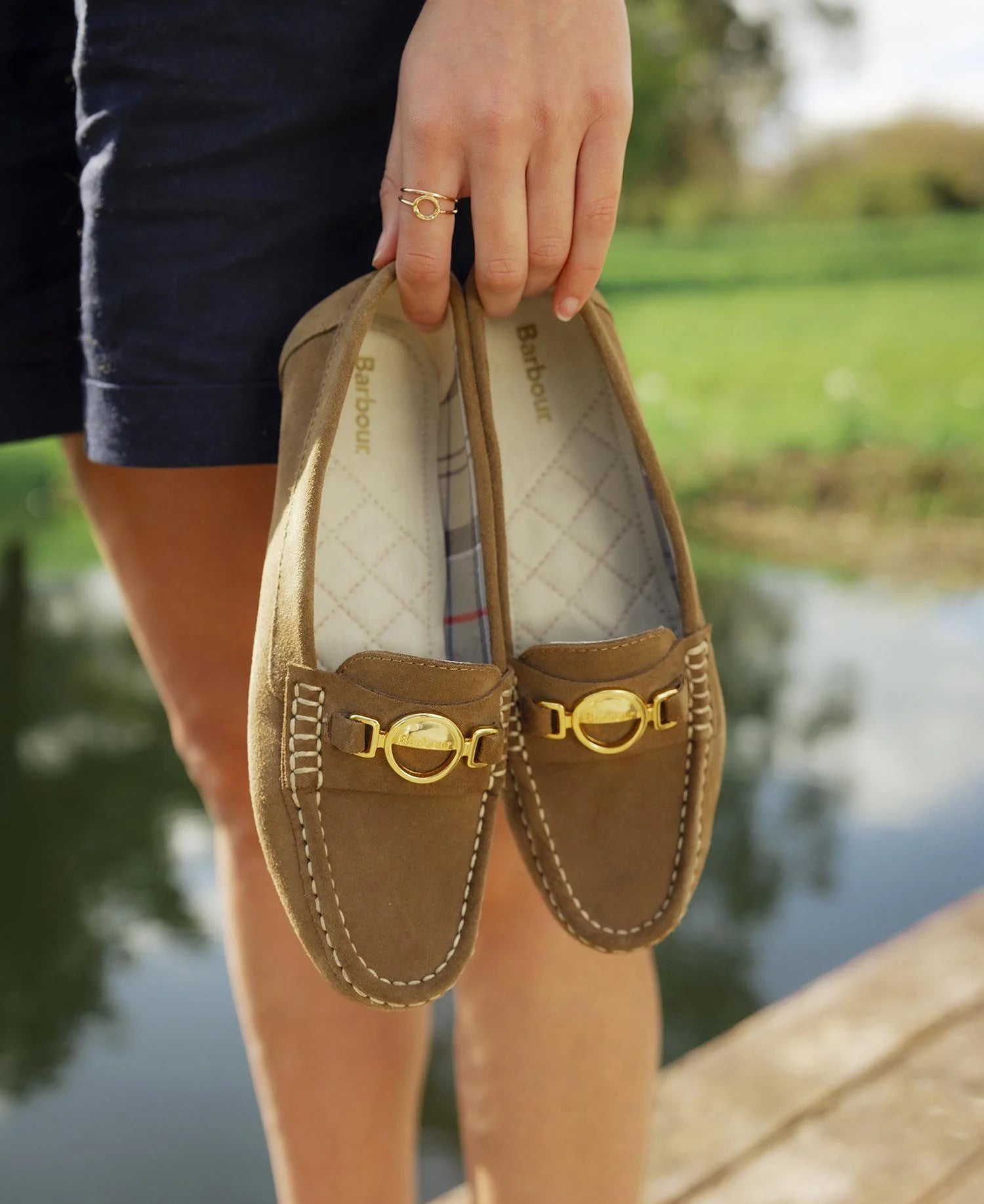 Barbour Anika Driving Shoe ( Nougat )