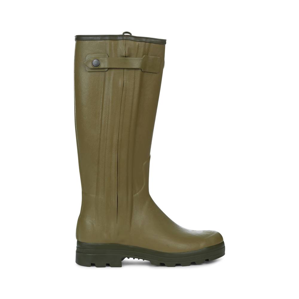 Le Chameau Men's Chasseur Leather Lined Boot (Vert Vierzon)