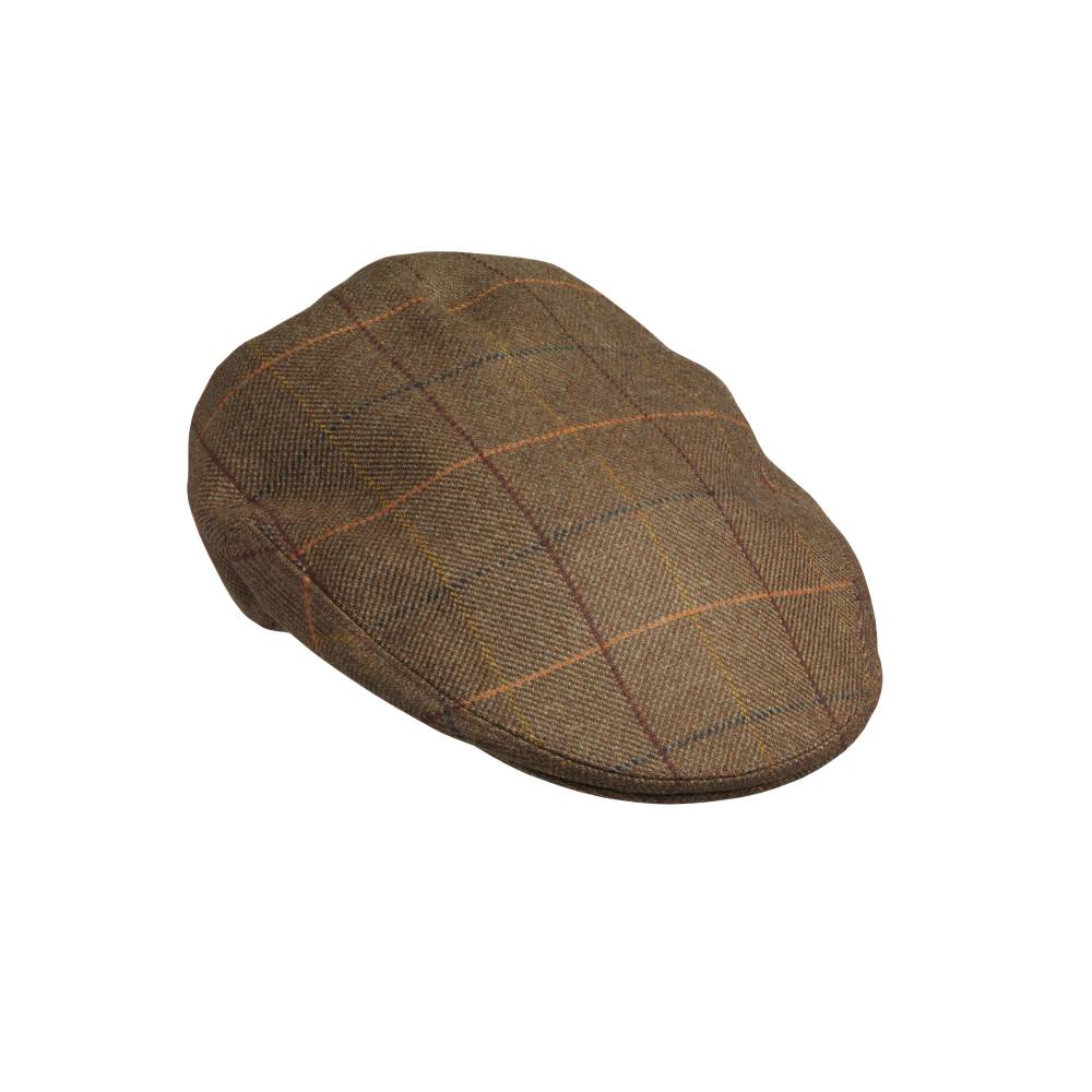Traditional Ladies Flat Cap in Brown Tweed