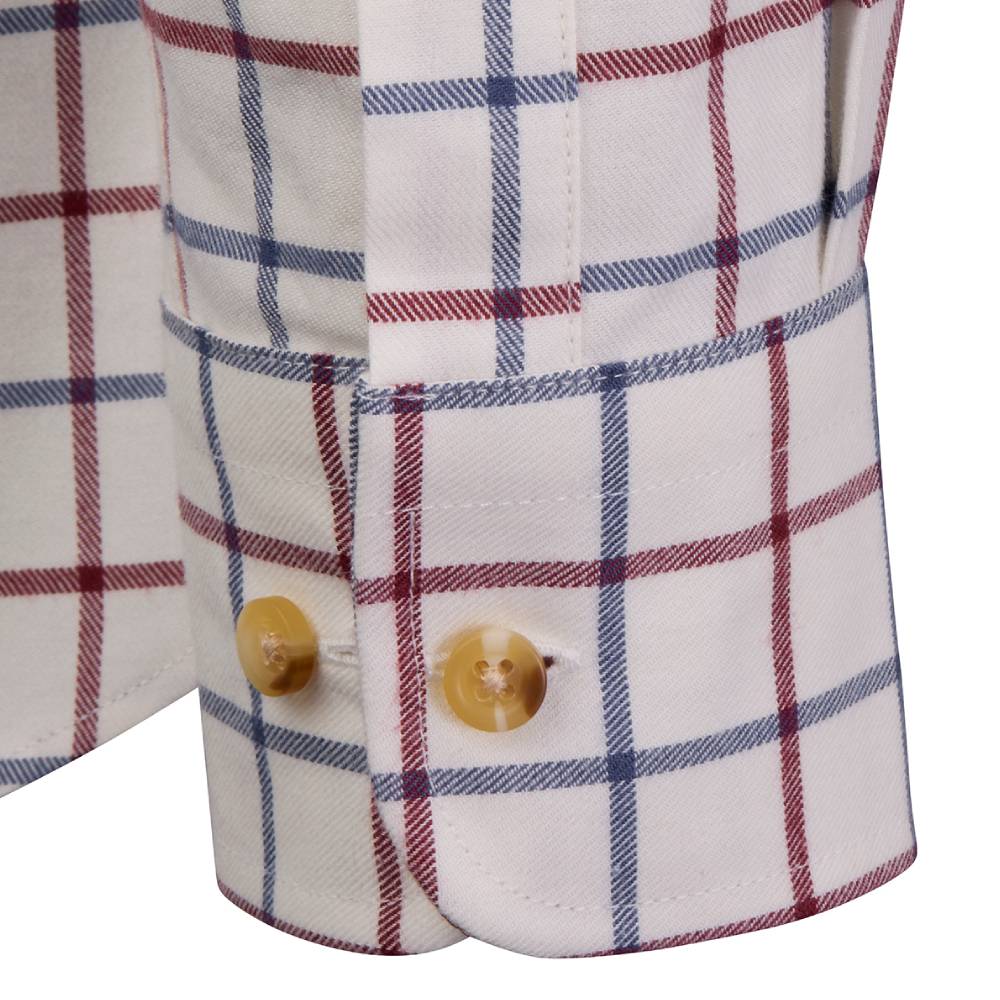 Red and Blue Check Shirt for Men