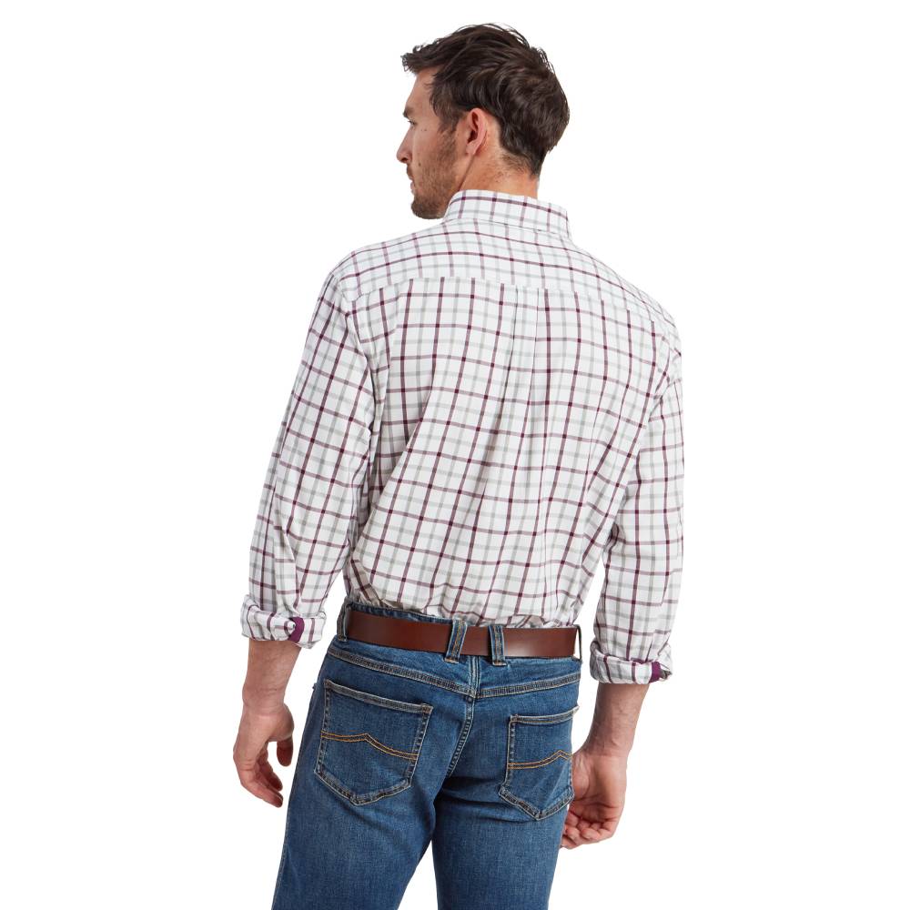 Schoffel Brancaster Classic Men's Shirt (Wine Check)