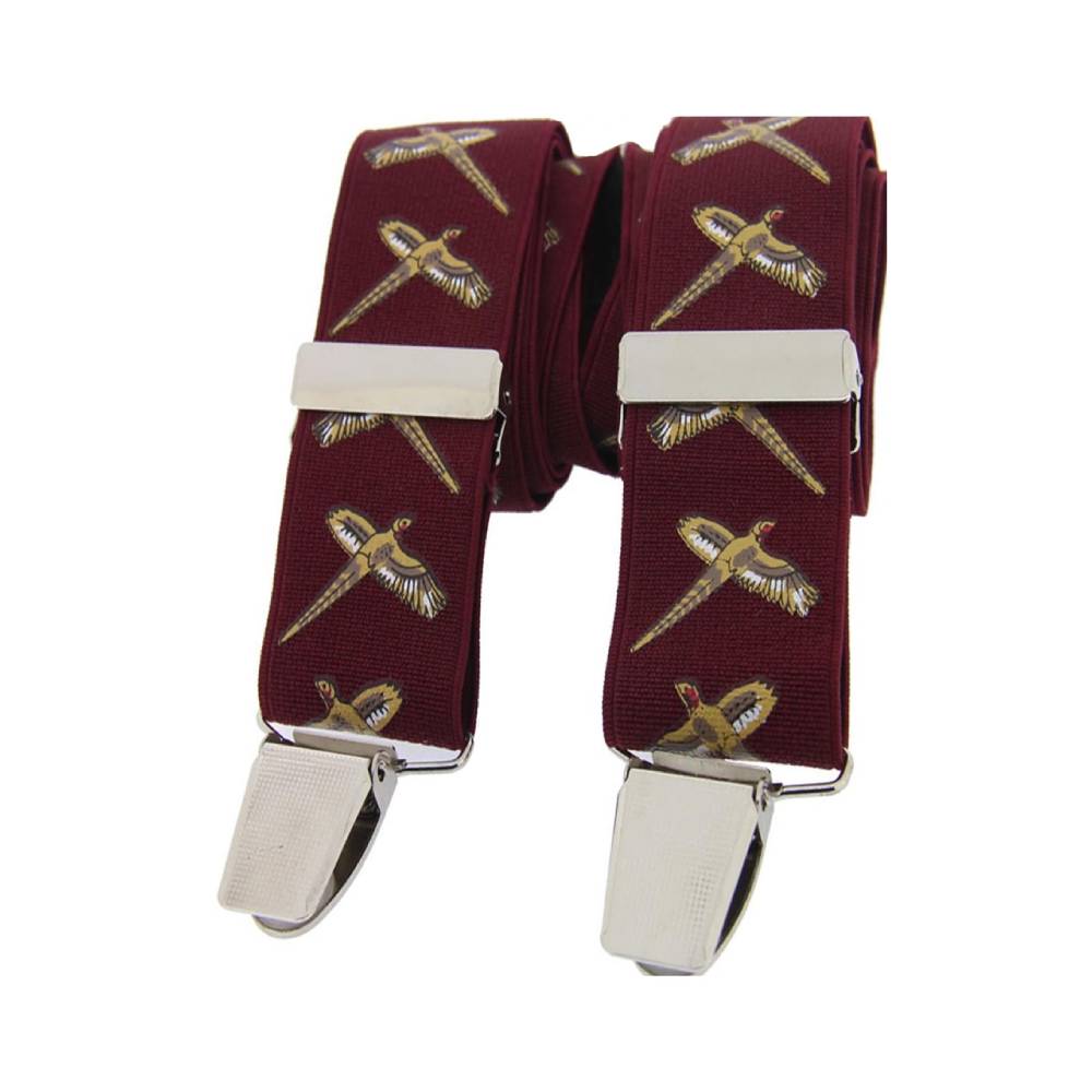 Mens Braces 4 Clip X Back Trouser Braces