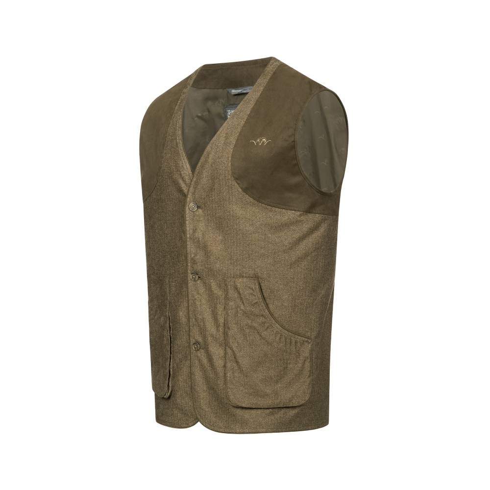 Blaser Men's Vintage Wing Vest (Dark Brown Melange)