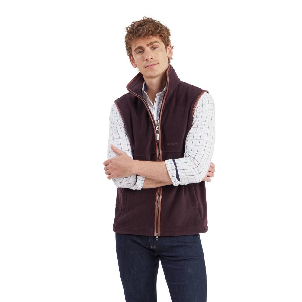 Polyester Mens Gilet with Two Way Zip